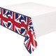 54 Inch x 108 Inch Union Jack Rectangular Plastic Tablecover